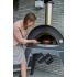 Alfa Ciao 2 pizze houtoven grijs met onderstel