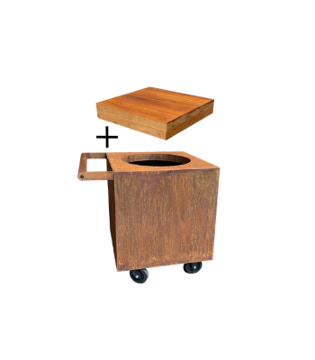 OFYR Classic corten 100 to PRO upgrade set block teak wood